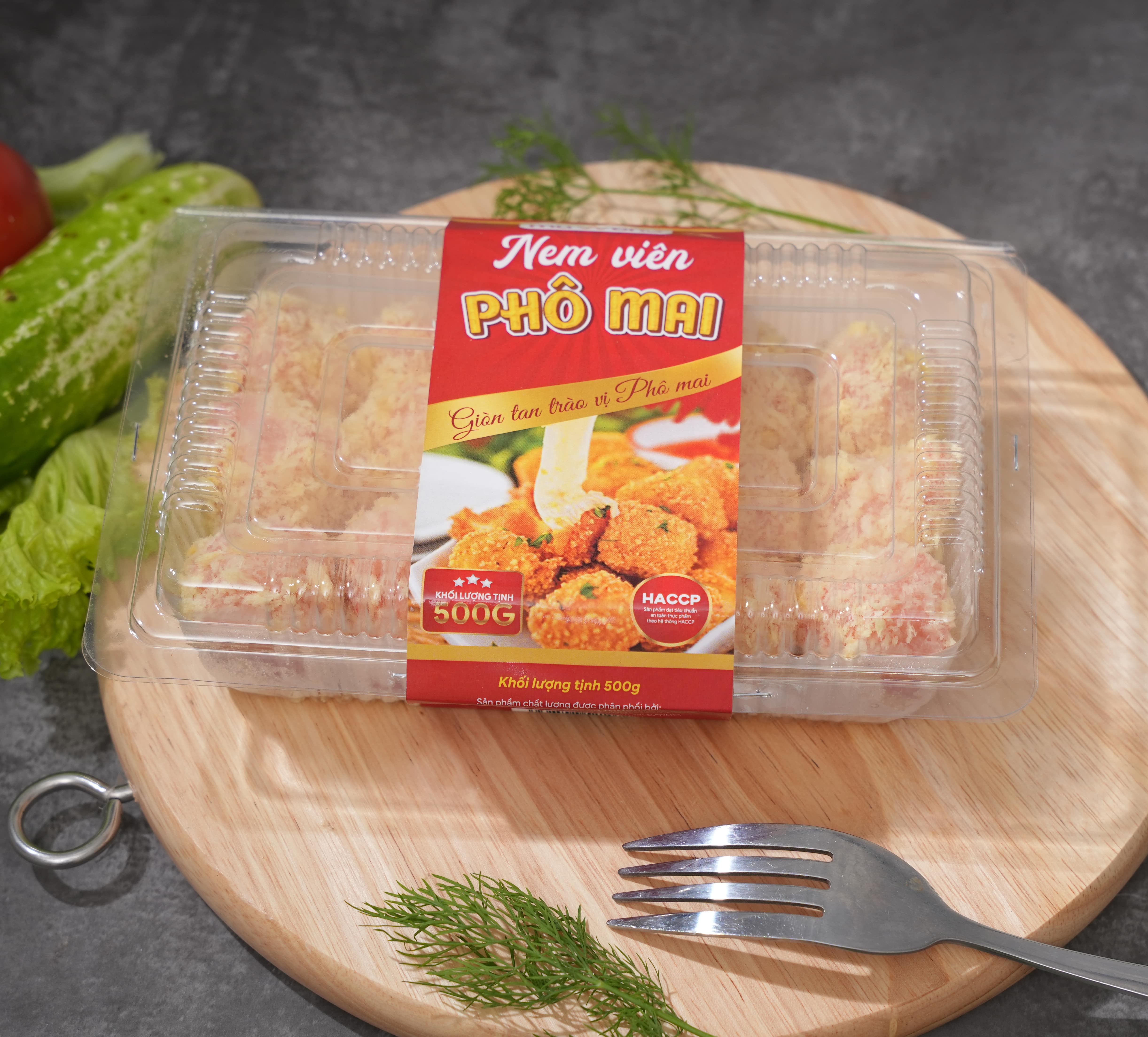 Nem viên phô mai hộp 300g ( 15 viên)