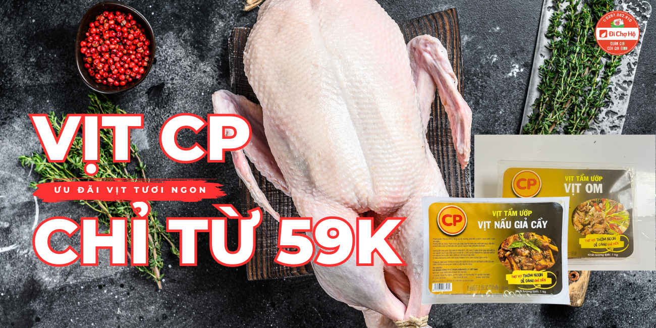 Thịt Vịt CP ngon giá tốt chỉ từ 59K tại gian hàng Đi Chợ hộ